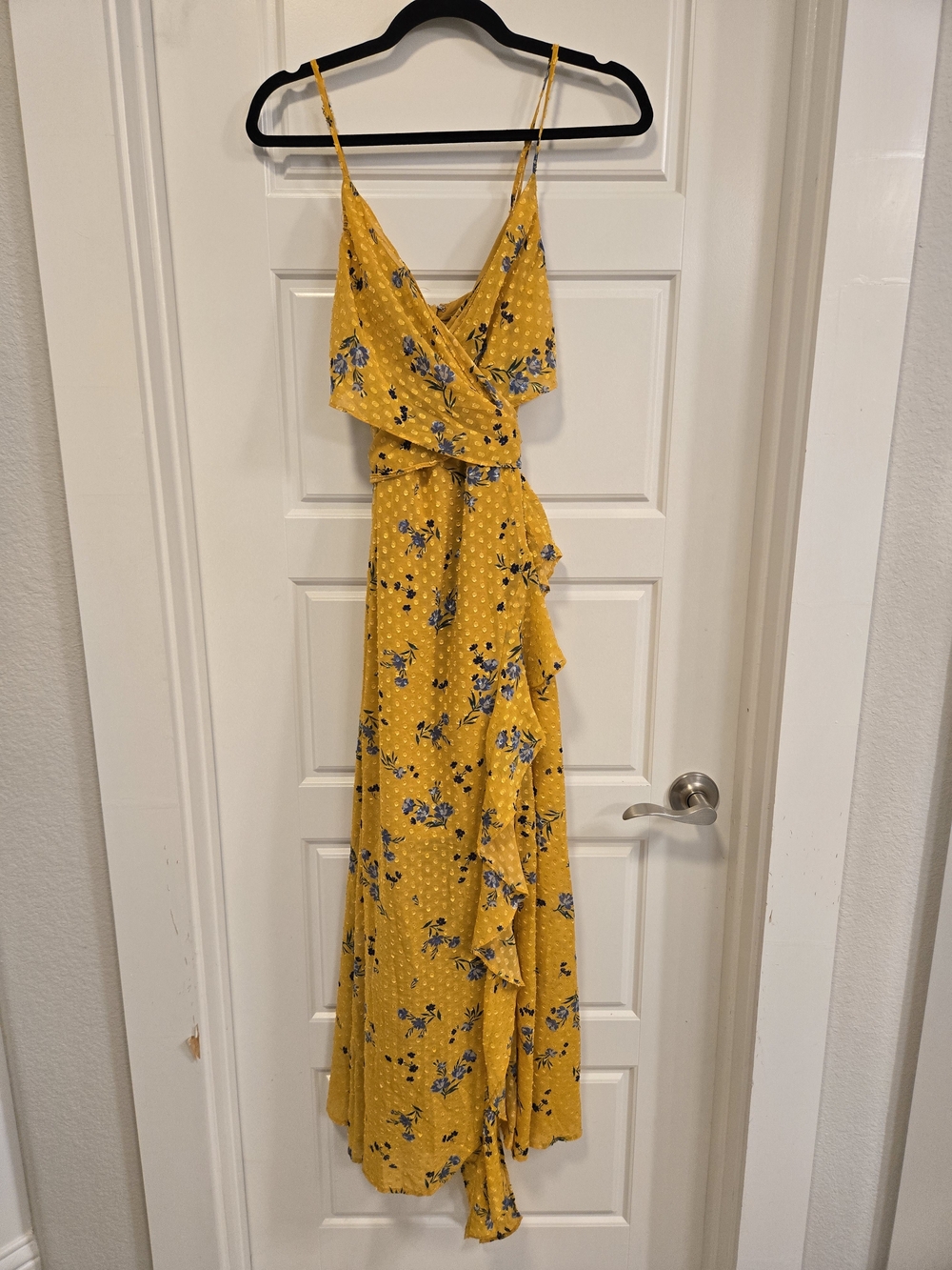 ASTR Bette Midi Dress In Marigold Medium